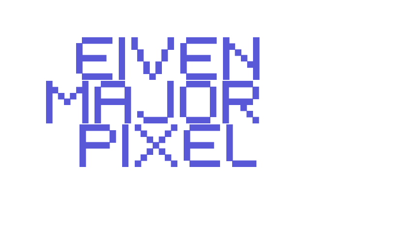 EIVEN MAJOR  Pixel Font