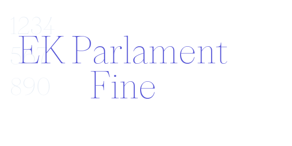 EK Parlament Fine font free