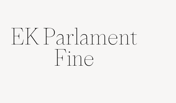 EK Parlament Fine Font