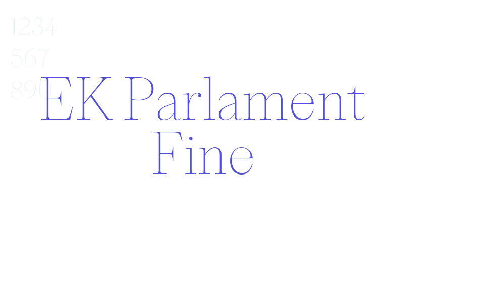 EK Parlament Fine-font-download