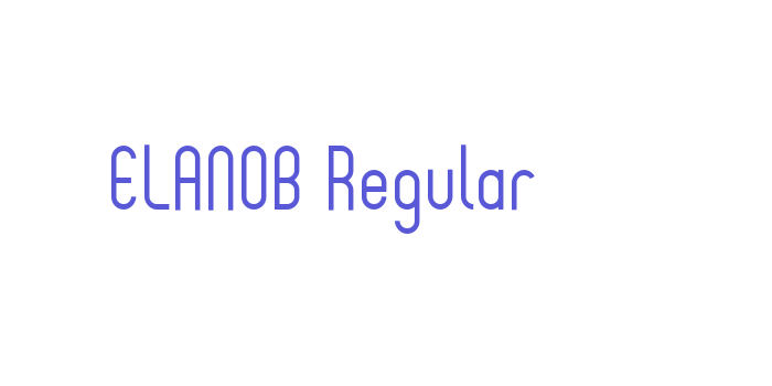 ELANOB Regular Font