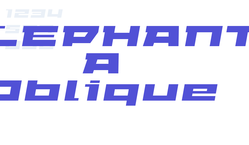 ELEPHANT A Oblique-font-download