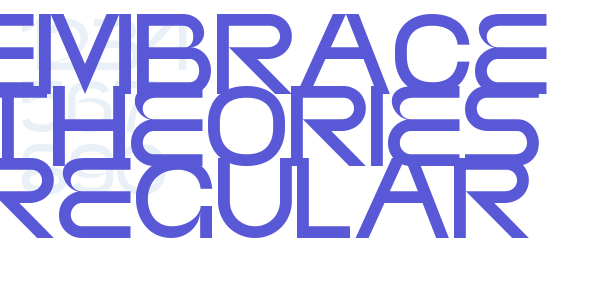 EMBRACE THEORIES REGULAR font free