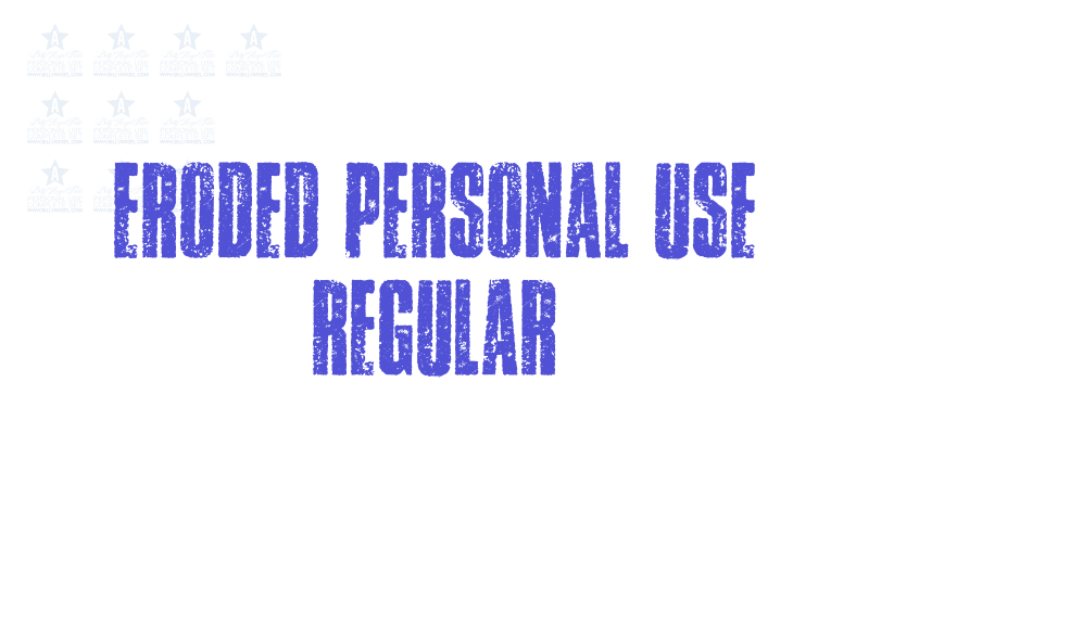 ERODED PERSONAL USE Regular-font-download