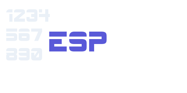 ESP font free