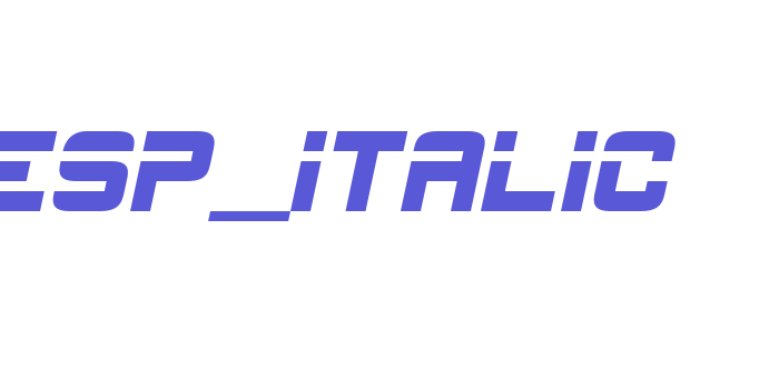 ESP_Italic Font Download