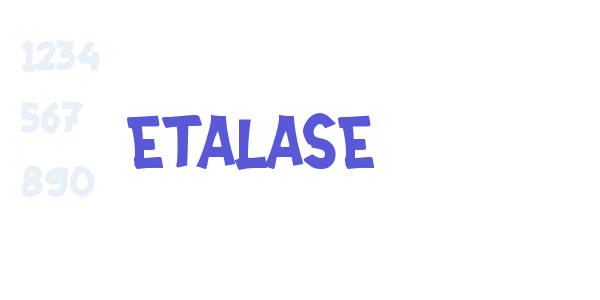 ETALASE font free