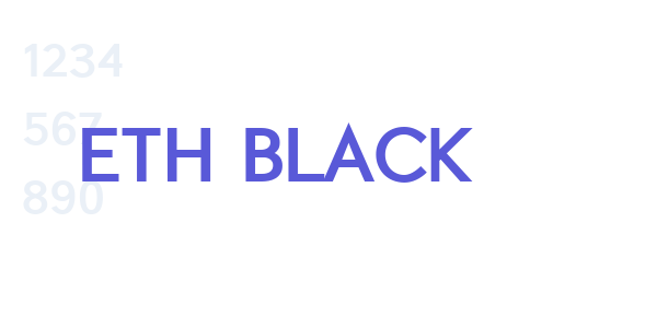 ETH Black font free