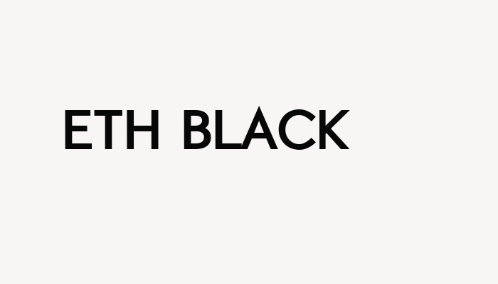 ETH Black font download