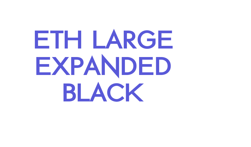 ETH Large Expanded Black Font Download