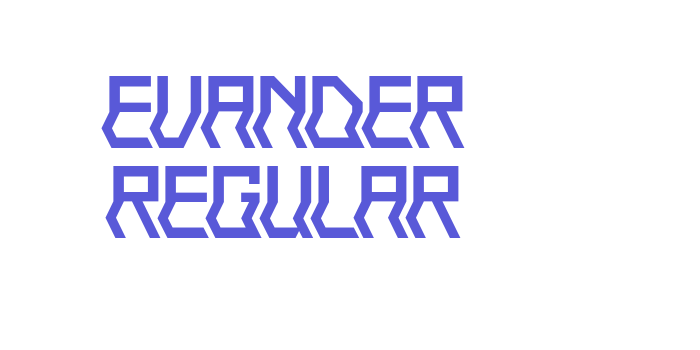 EVANDER Regular Font