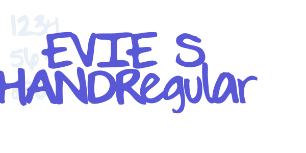 EVIE’S HANDRegular font free