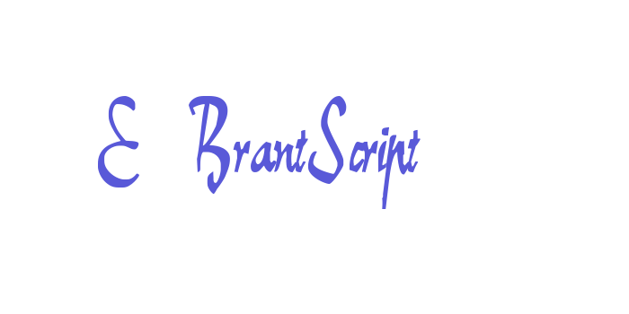 E-BrantScript Font