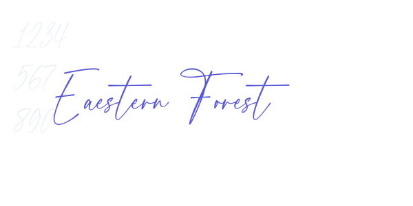 Eaestern Forest font free