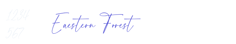 Eaestern Forest-related font