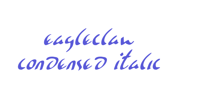 Eagleclaw Condensed Italic Font Download