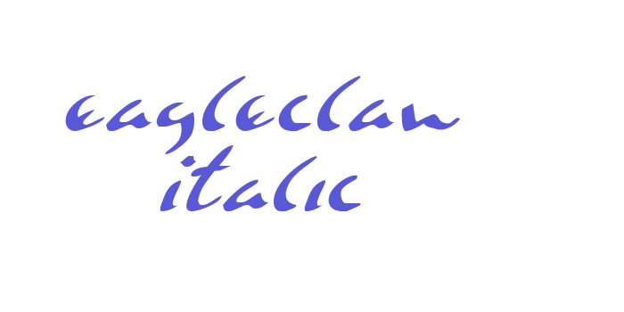 Eagleclaw Italic Font