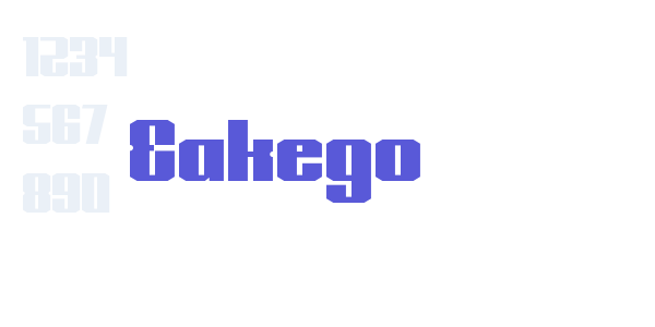 Eakego font