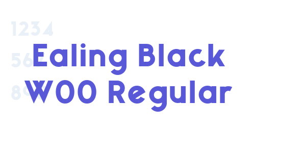 Ealing Black W00 Regular font free