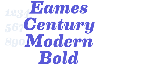 Eames Century Modern Bold font free