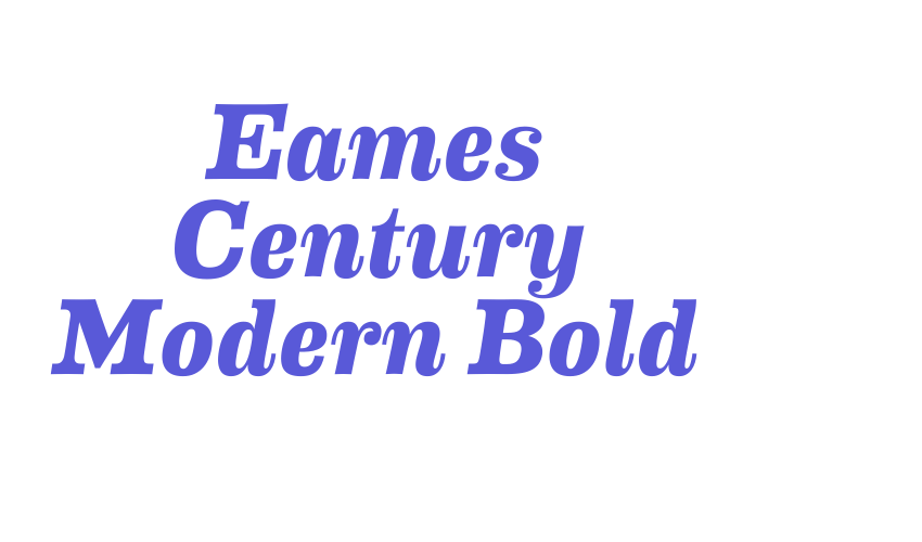 Eames Century Modern Bold Font