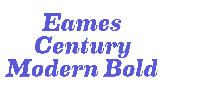 Eames Century Modern Bold Font Download