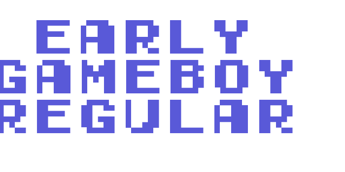 Early GameBoy Regular Font Download