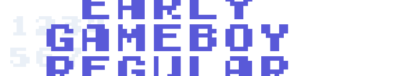 Early GameBoy Regular-related font