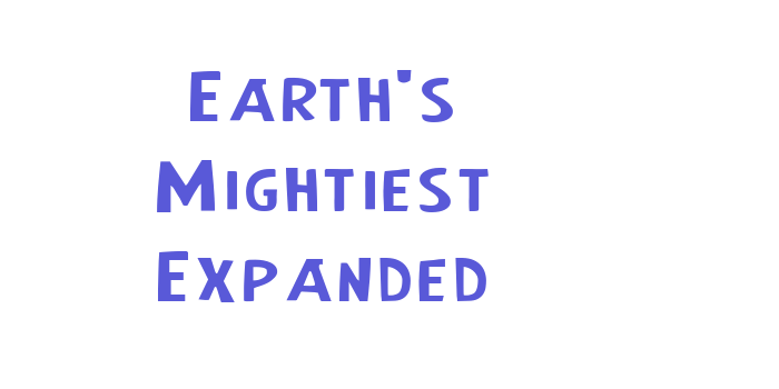 Earth’s Mightiest Expanded Font Download