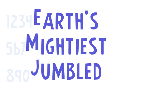 Earth’s Mightiest Jumbled Font Download