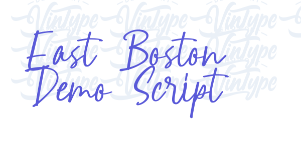 East Boston Demo Script font free