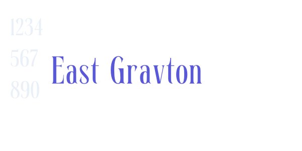 East Gravton font free