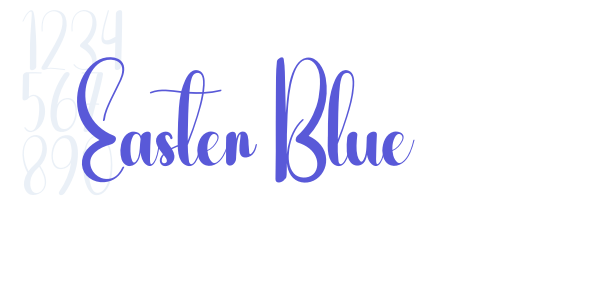 Easter Blue font free