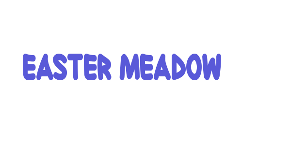 Easter Meadow font free