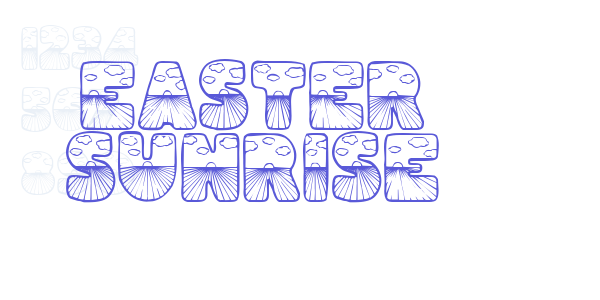 Easter Sunrise font free