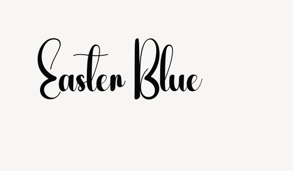 Easter Blue Font