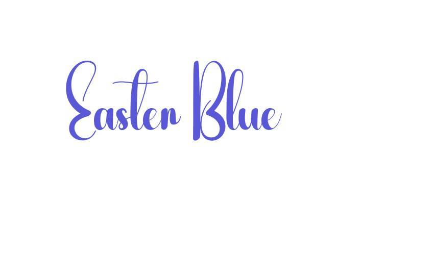 Easter Blue Font