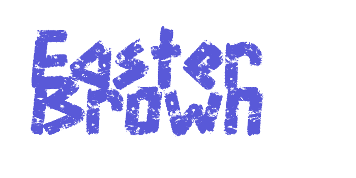 Easter Brown Font