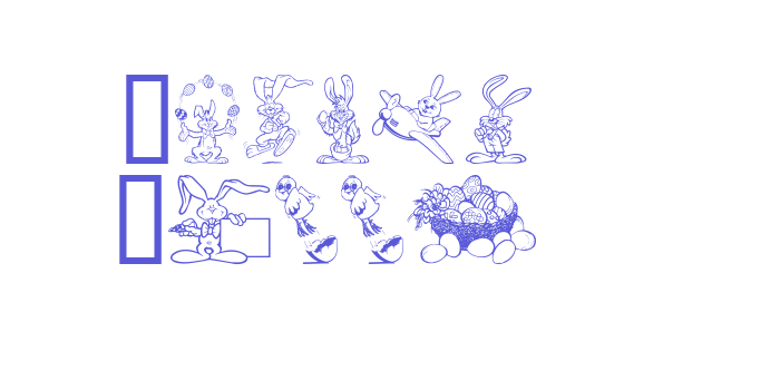 Easter Bunny Font