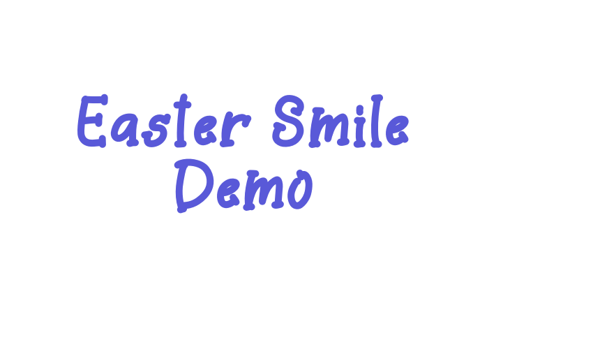 Easter Smile Demo Font