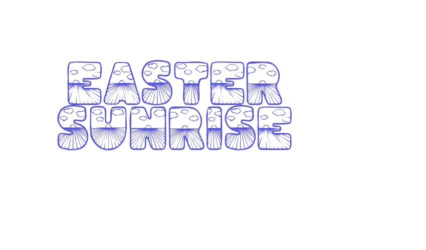 Easter Sunrise Font