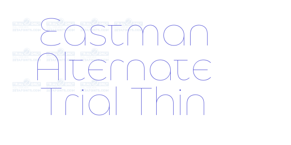 Eastman Alternate Trial Thin font free