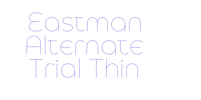 Eastman Alternate Trial Thin Font Download