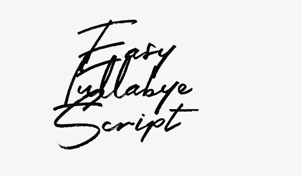 Easy Lullabye Script Font