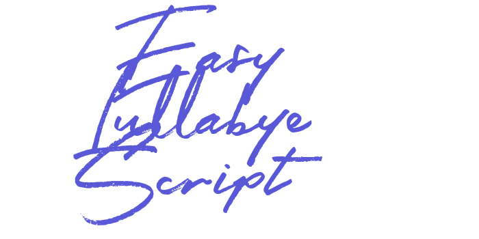 Easy Lullabye Script Font