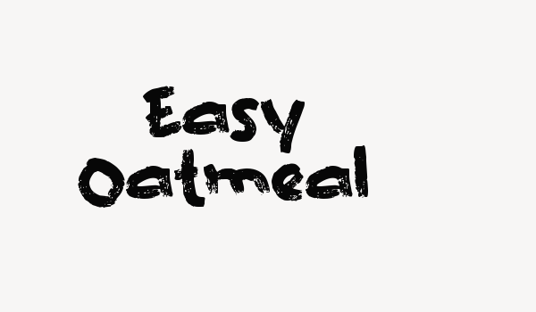 Easy Oatmeal Font