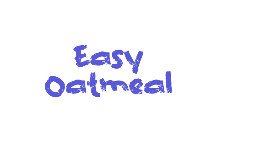 Easy Oatmeal Font