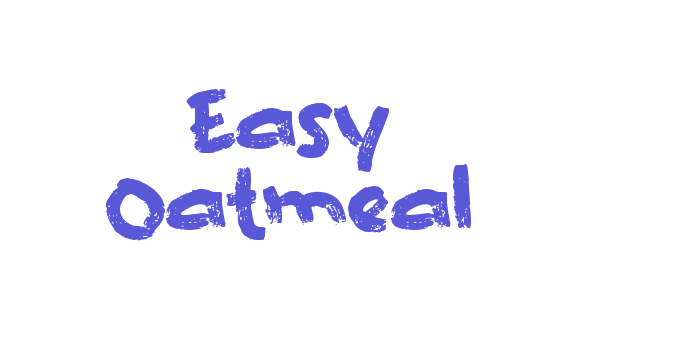 Easy Oatmeal Font Download