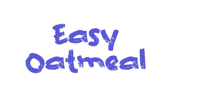 Easy Oatmeal Font