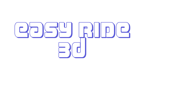 Easy Ride 3D Font Download